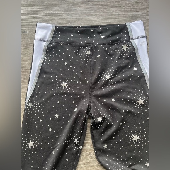 Girls Leggings Pants XL 14/16 Black Sparkles  More Than Magic - Picture 2 of 7